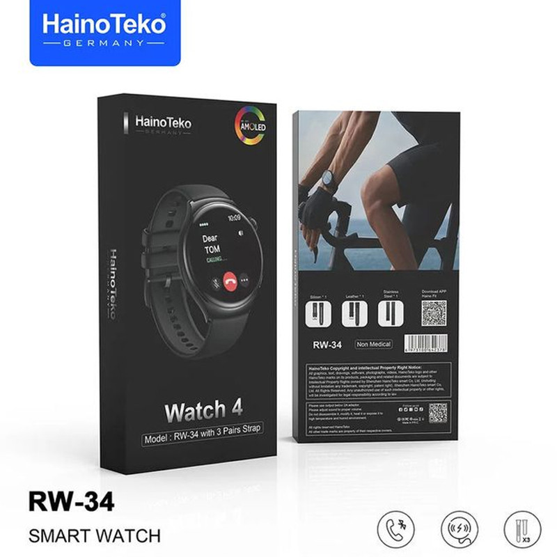Montre Connectée Haino Teko RW34 Noir en Tunisie