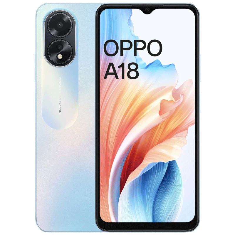 Smartphone Oppo A18 4Go 64Go Bleu en Tunisie Smartphone Oppo A18 4Go 64Go Bleu en Tunisie