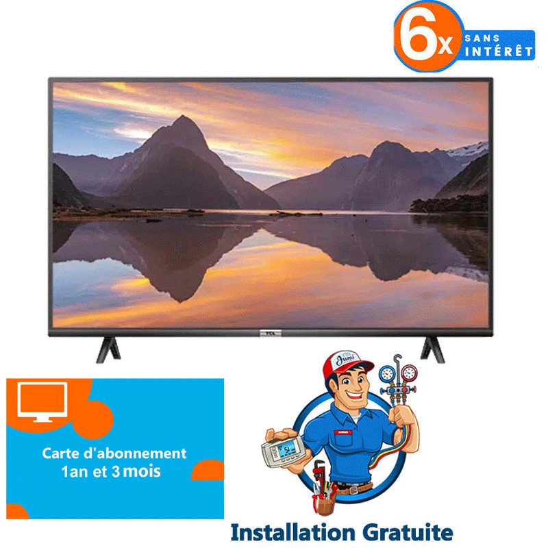 TV TCL 43" S5200 LED Full HD Smart Google Android TV Noir