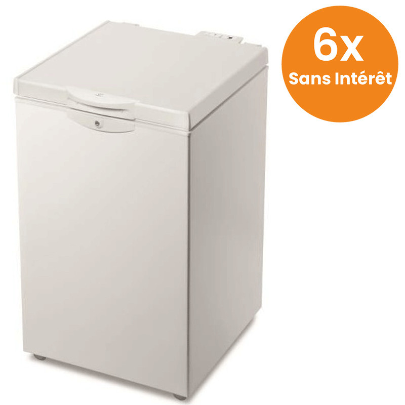 Congélateur Horizontal INDESIT OS140EX 170 Litres - Blanc Congélateur Horizontal INDESIT OS140EX 170 Litres - Blanc