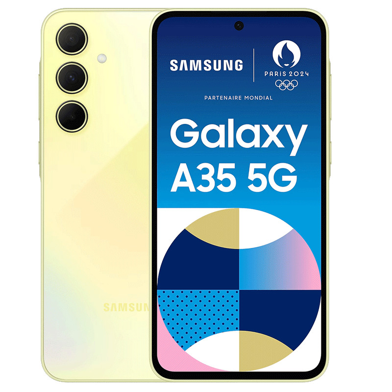 Smartphone Samsung Galaxy A35 8Go 128Go Jaune en Tunisie