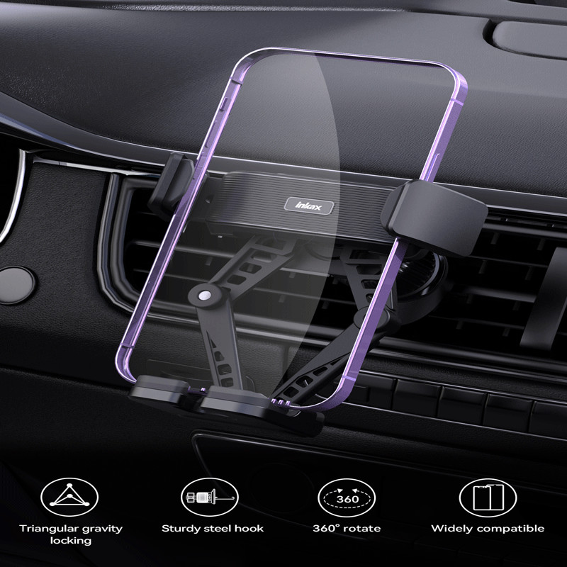 Support Smartphone pour Voiture à Gravité Inkax CH-49 Noir en Tunisie