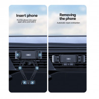Support Smartphone pour Voiture à Gravité Inkax CH-49 Noir en Tunisie