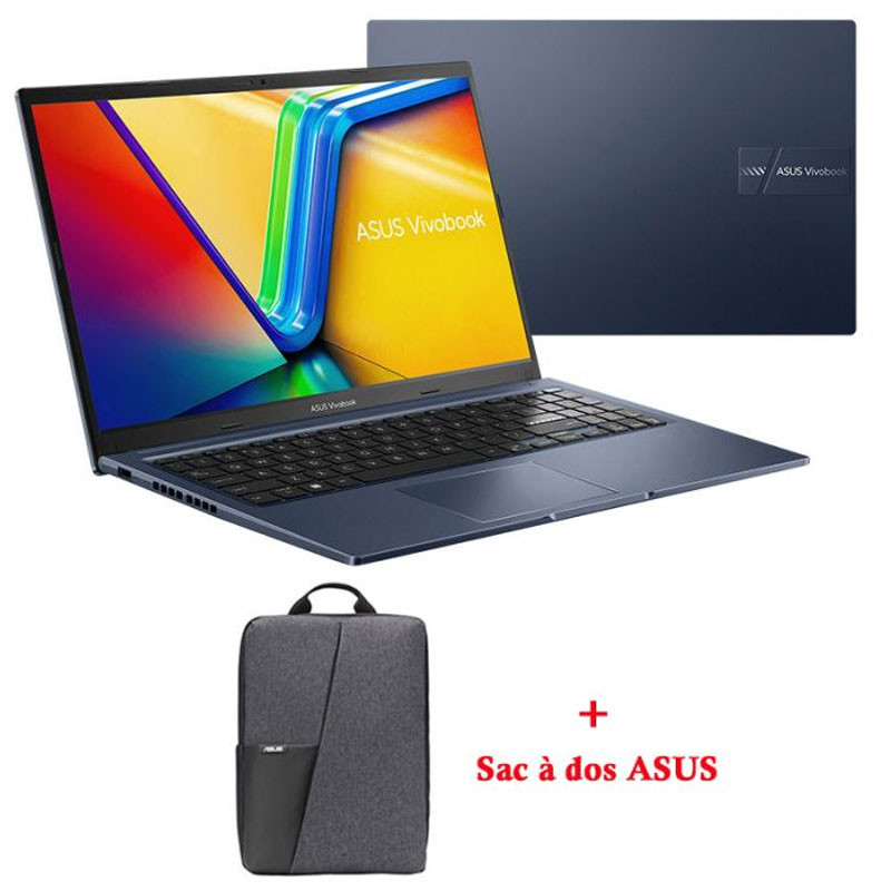 Pc Portable Asus VivoBook 15 i5 12Gén 16Go 512Go SSD Bleu en Tunisie