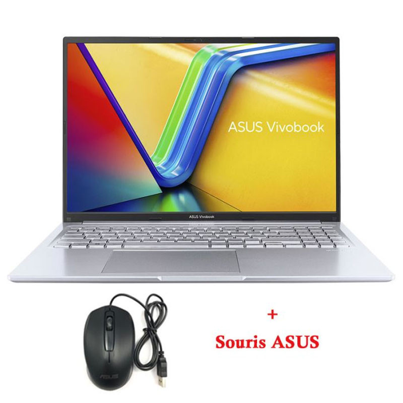 Pc Portable Asus Vivobook 16 i3 13Gén 16Go 512Go SSD Silver en Tunisie Pc Portable Asus Vivobook 16 i3 13Gén 16Go 512Go SSD Silver en Tunisie