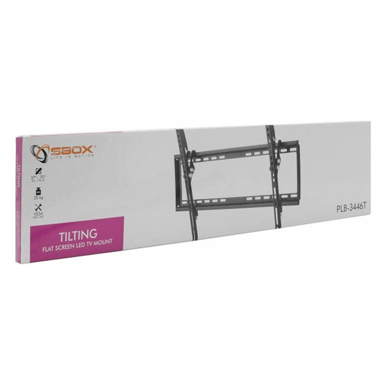 Support Tv Mural Fixe Sbox 3446T Pour TV 37"-70" Noir en Tunisie