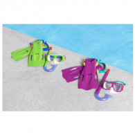 Set Masque De Plongée Tuba Et Palmes Bestway Explora Essential En Tunisie