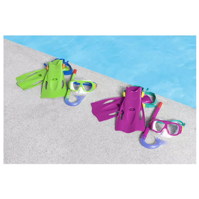 Set Masque De Plongée Tuba Et Palmes Bestway Explora Essential En Tunisie