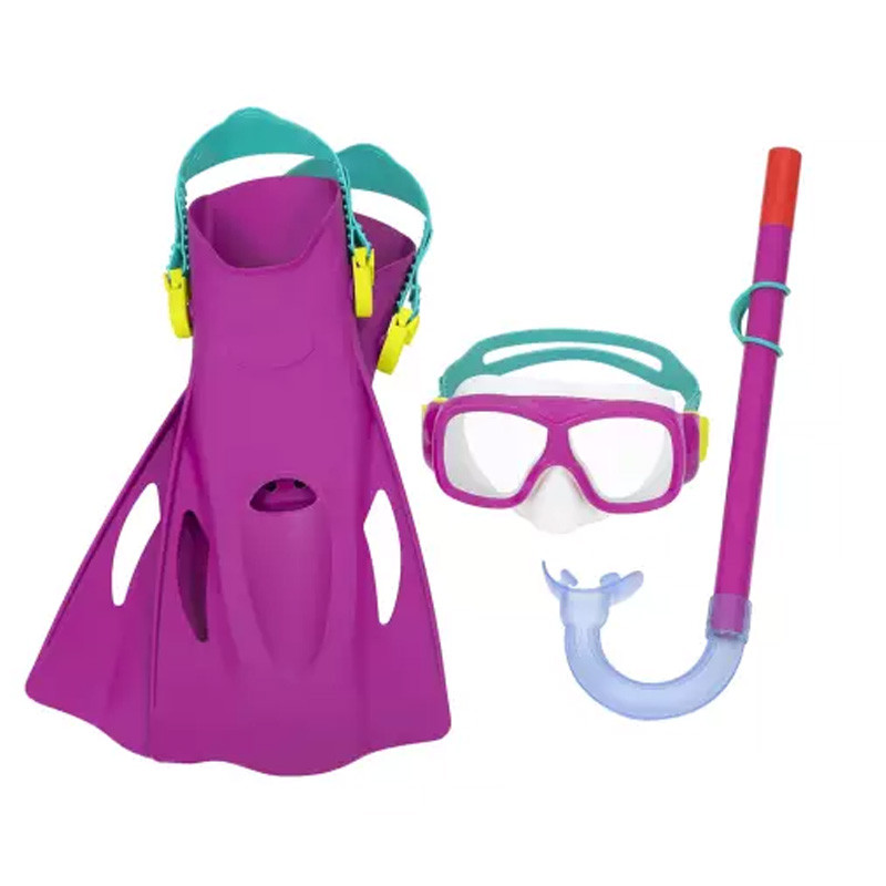 Set Masque De Plongée Tuba Et Palmes Bestway Explora Essential En Tunisie