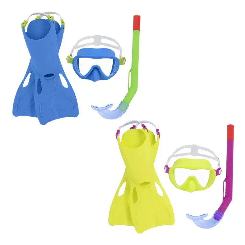 Set Masque De Plongée Tuba Et Palmes Bestway Crusader Essential En Tunisie