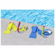Set Masque De Plongée Tuba Et Palmes Bestway Crusader Essential En Tunisie