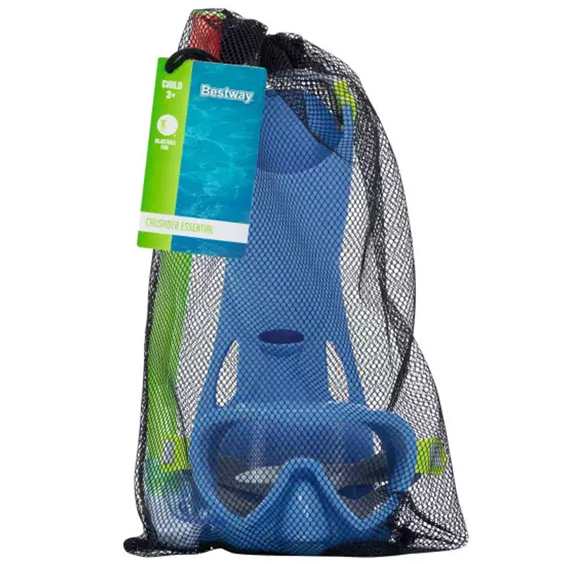 Set Masque De Plongée Tuba Et Palmes Bestway Crusader Essential En Tunisie