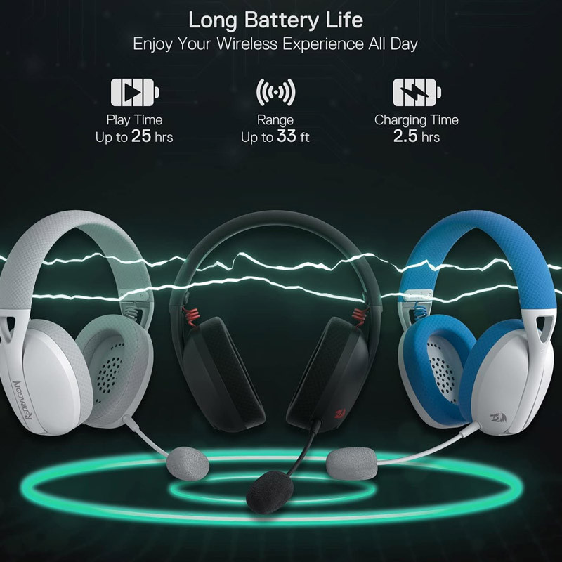 Micro Casque Redragon H848 Sans Fil Blue En Tunisie
