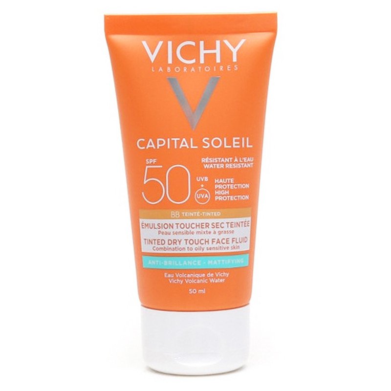 Capital Soleil Vichy Emulsion Toucher Sec Teinté SPF50 50 Ml en Tunisie Capital Soleil Vichy Emulsion Toucher Sec Teinté SPF50 50 Ml en Tunisie