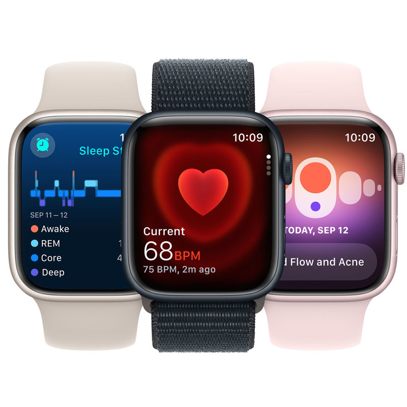 Apple Watch S9 9 LTE 41mm Lumière stellaire En Tunisie