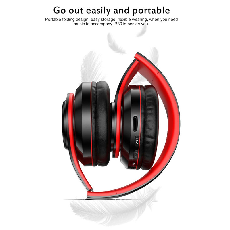 Casque Bluetooth B39 Rouge en Tunisie