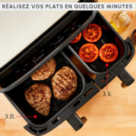 Air fryer Moulinex Dual Easy Fry & Grill EZ905B20 2450W En Tunisie