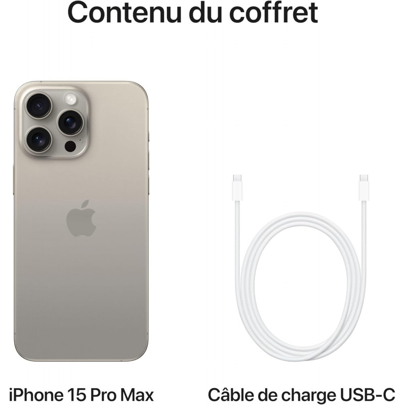iPhone 15 Pro Max 256Go Titanium Naturel en Tunisie