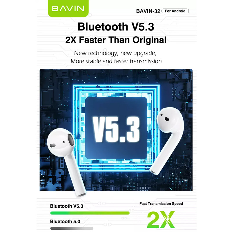 Kit Bluetooth Bavin BA32 Blanc en Tunisie