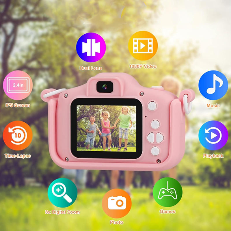 Appareil Photo Numérique Pour Enfants Rose en Tunisie