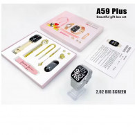 Coffret Montre Connectée 8en1 A59 Plus Beige