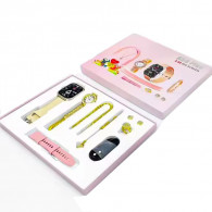 Coffret Montre Connectée 8en1 A59 Plus Beige en Tunisie