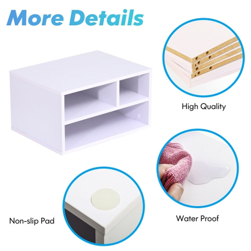 Support Imprimante avec Organisateur de Bureau STD 5212 Blanc en Tunisie