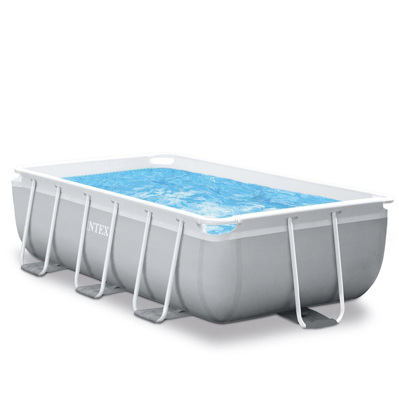 Piscine Tubulaire Intex Prism Frame Rectangulaire 4 x 2 x 1m Gris En Tunisie