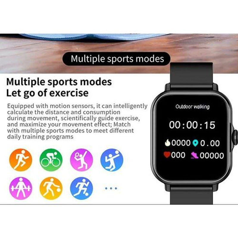 Montre Connectée 8en1 A58 Plus Gris en Tunisie