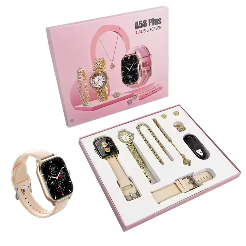 Smart Watch 8en1 A58 Plus Beige en Tunisie Smart Watch 8en1 A58 Plus Beige en Tunisie