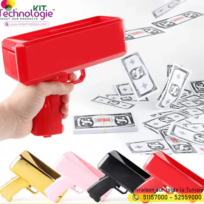 Pistolet à Billets Rouge en Tunisie