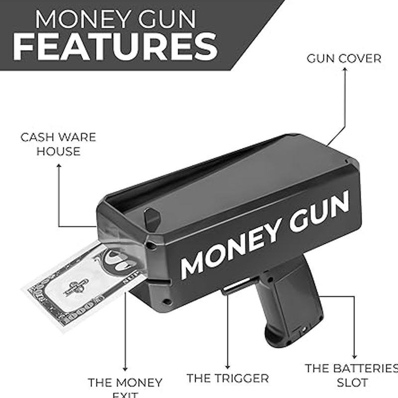 Pistolet à Billets Noir en Tunisie
