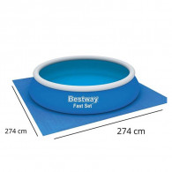 Tapis de Sol Bestway Pour Piscine 2.74 x2.74m Bleu En Tunisie
