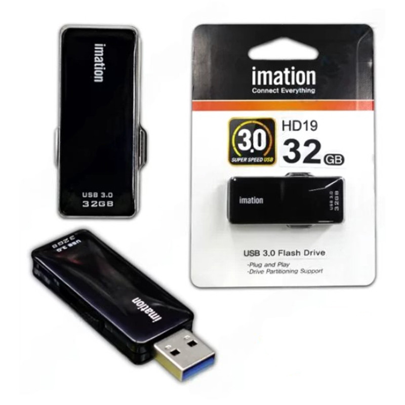 Clé USB Imation HD19 32Go USB 3.0 Noir Clé USB Imation HD19 32Go USB 3.0 Noir