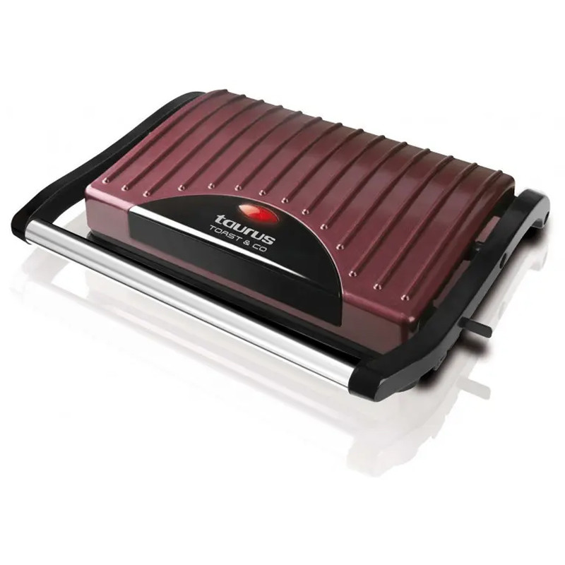 Appareil À Panini Taurus Toast & Go 700W Rouge en Tunisie