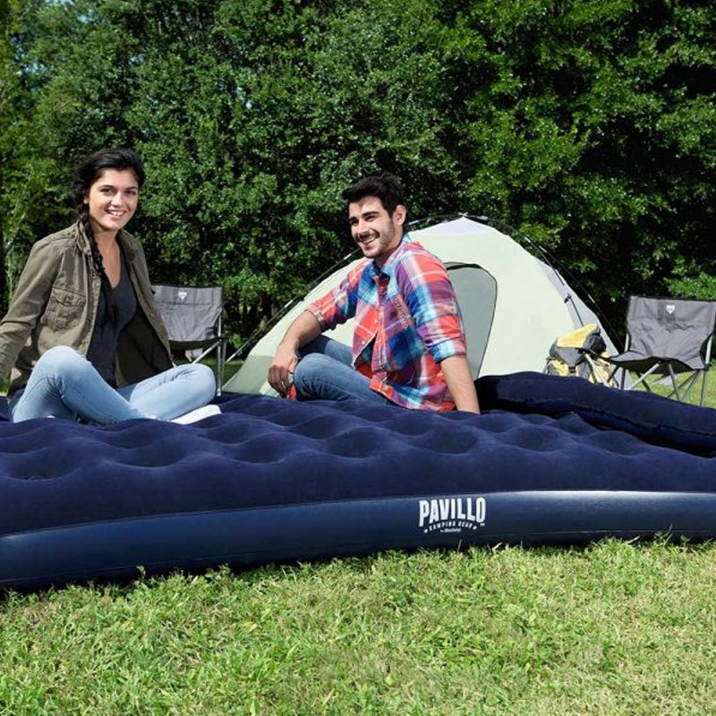 Matelas Gonflable BestWay 67374 2 Places avec Pompe et 2 Oreiller Bleu en Tunisie