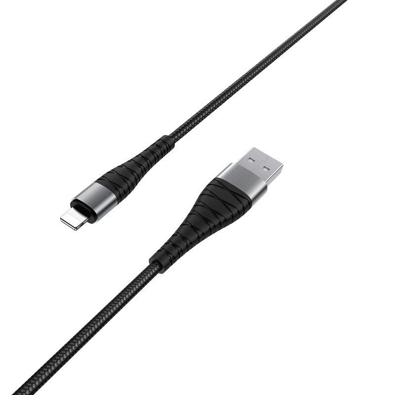 Cable Chargeur Borofone BX32 Lightning Noir en Tunisie Cable Chargeur Borofone BX32 Lightning Noir en Tunisie