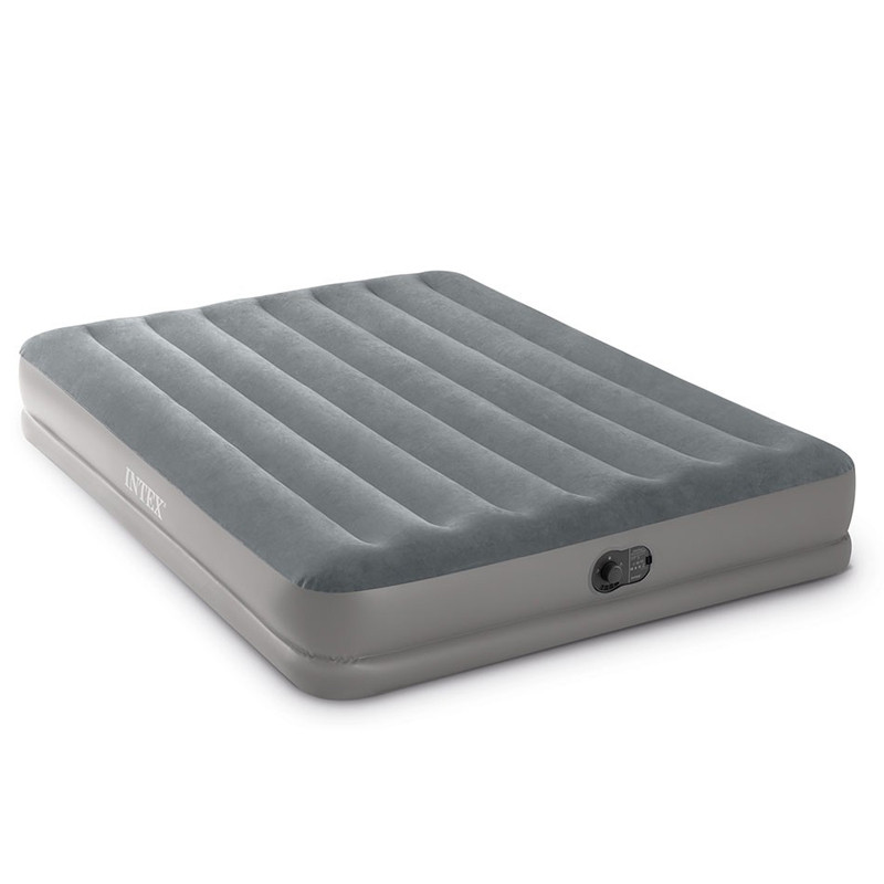 Matelas Gonflable Intex Prestige Mid Rise Flex Pump 2 personnes Gris en Tunisie Matelas Gonflable Intex Prestige Mid Rise Flex Pump 2 personnes Gris en Tunisie