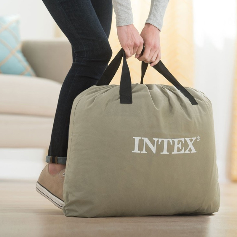 Lit Gonflable Intex Pillow Rest Raised 2 personnes Noir en Tunisie