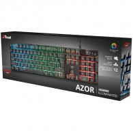 Clavier Gamer Trust GXT-835 Azor RGB Noir en Tunisie Clavier Gamer Trust GXT-835 Azor RGB Noir en Tunisie