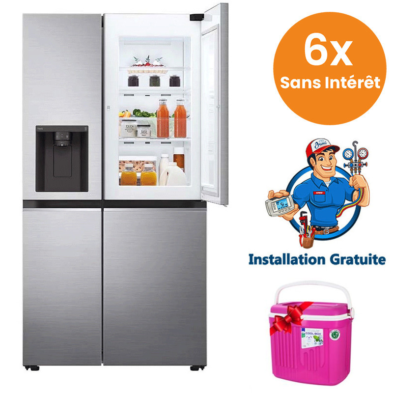 Réfrigérateur LG Side By Side 617 Litres Nofrost Inox (GC-J257SL2S) Réfrigérateur LG Side By Side 617 Litres Nofrost Inox (GC-J257SL2S)