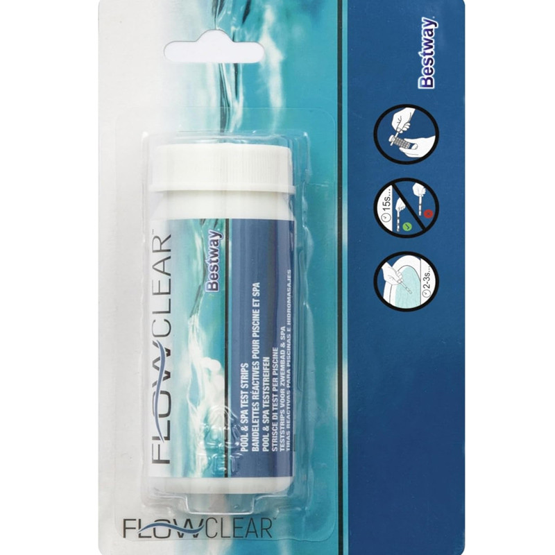 Bandelettes de Test Bestway de pH, Alcalinité et Chlore En Tunisie