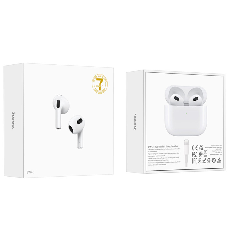 Écouteurs Sans Fil Hoco EW43 Blanc Au Meilleur Prix en Tunisie
