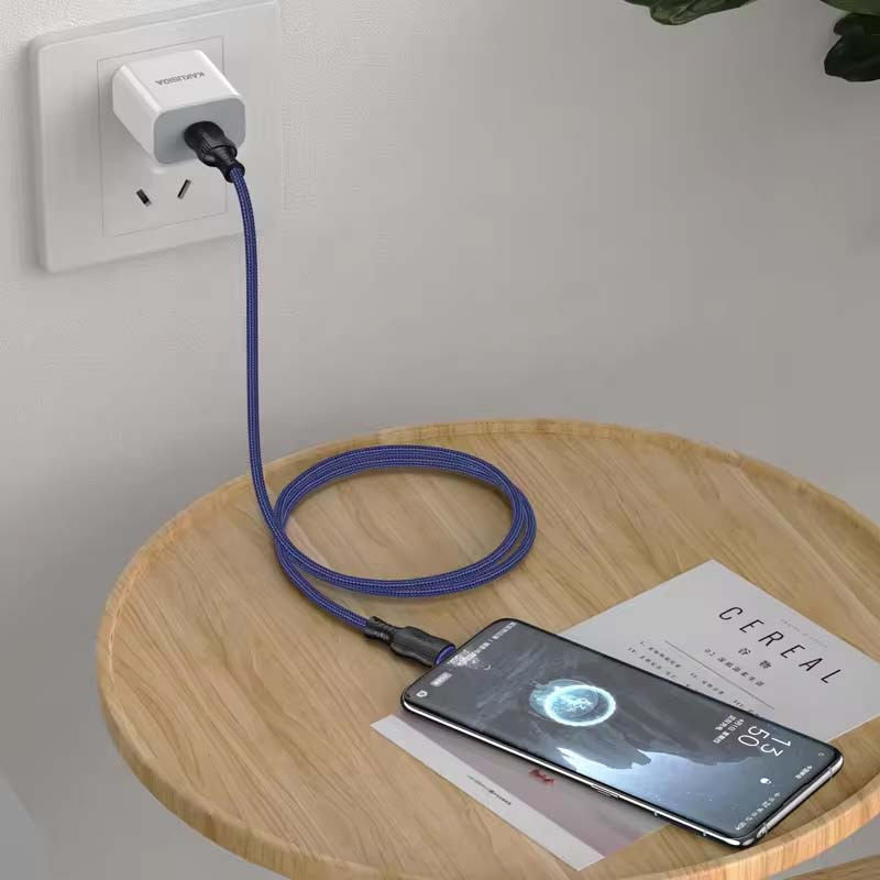Cable Chargeur Kakusiga Type-C Vers Type-C Noir en Tunisie