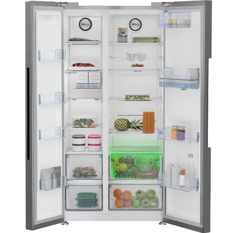 Réfrigérateur Side by Side Beko RGNE2635SX 635L Inverter Silver En Tunisie