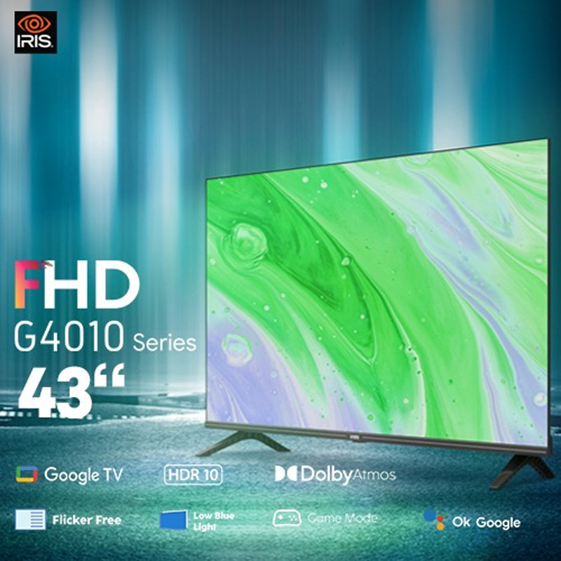 TV Led Iris G4010 40" Full HD Smart Google TV Noir en Tunsie
