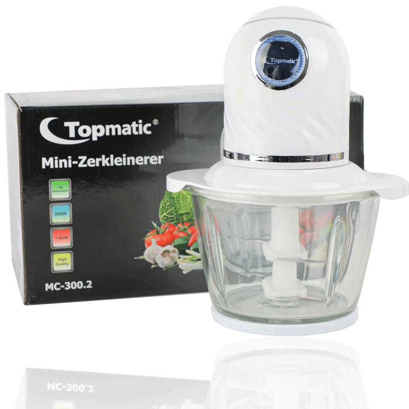 Mini Hachoir Topmatic MC-300.2 300W Blanc en Tunisie