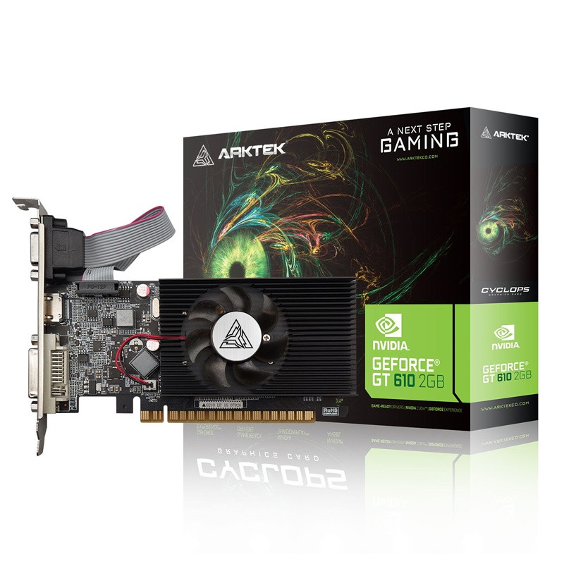 Carte Graphique Nvidia Geforce GT610 Arktek 2Go DDR3 64Bit en Tunisie Carte Graphique Nvidia Geforce GT610 Arktek 2Go DDR3 64Bit en Tunisie
