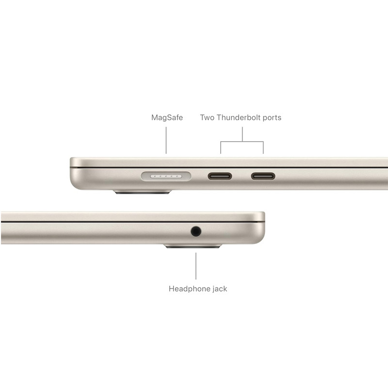 Apple MacBook Air M3 (2024) 8Go 256Go SSD lumière Stellaire en Tunisie