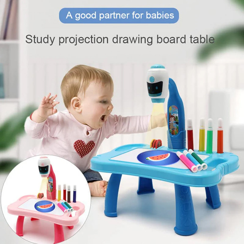 Table de Projecteur de Dessin Bleu